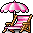 Pink Beach Chair